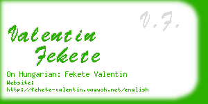 valentin fekete business card